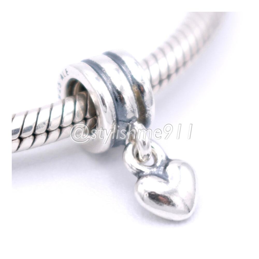 Authentic Pandora Retired Heart Dangle Charm - 790276